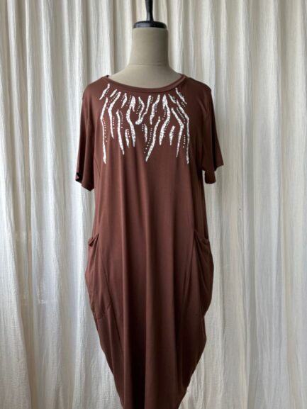 Vestido Zebra C/bolsillo