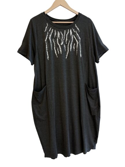 Vestido Zebra C/bolsillo