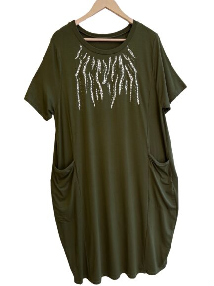 Vestido Zebra C/bolsillo