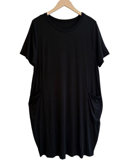 Vestido Liso C/bolsillo