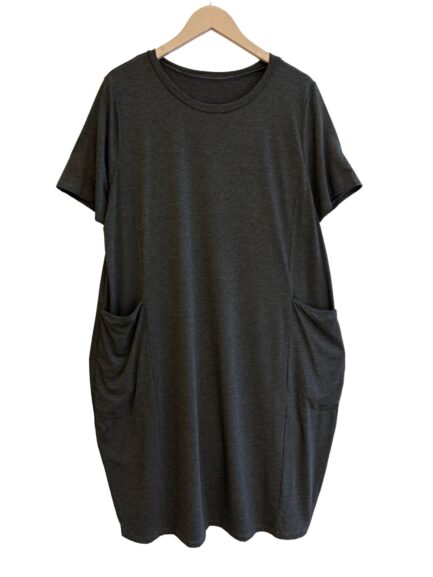 Vestido Liso C/bolsillo